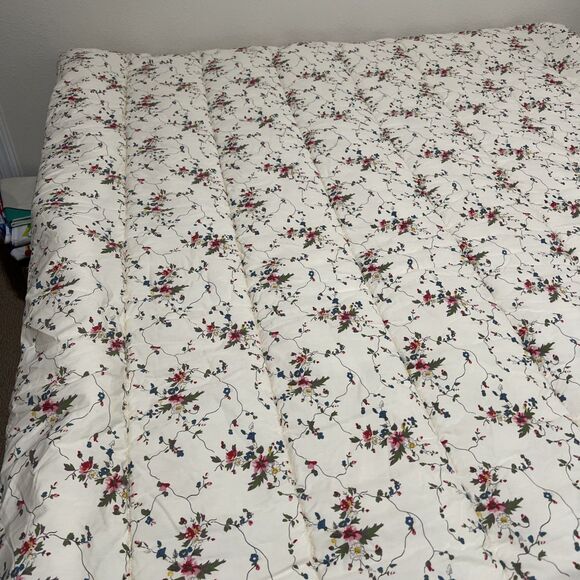 Ralph Lauren PEBBLE PATH Twin Comforter Little Pink & Blue Flowers Designer - Picture 7 of 13